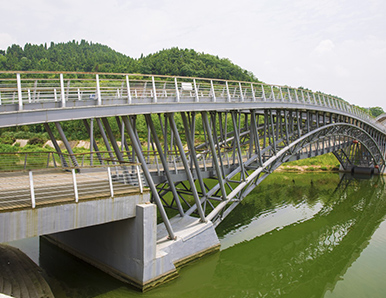 遂寧仁里鎮(zhèn)景區(qū)鋼架橋工程